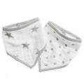 Cotton Muslin Bandana Bibs 2 Pack